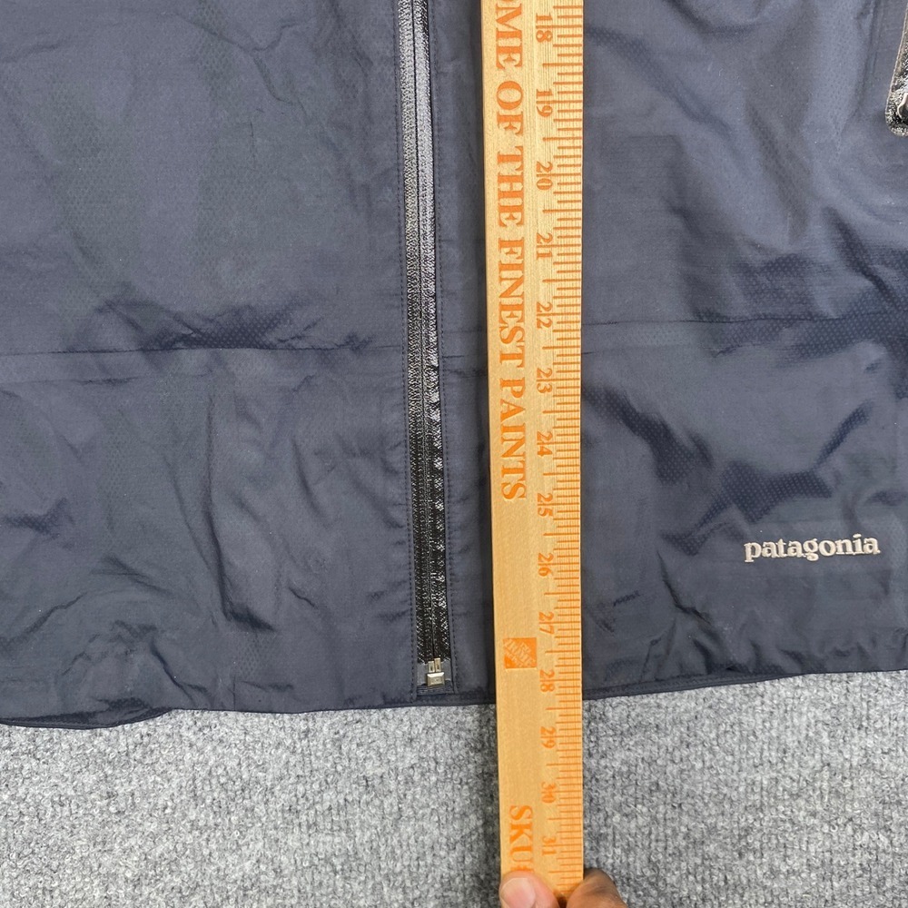 Patagonia Womens Large Full Zip Waterproof Jacket Black Super Pluma Shell 83845 - Picture 11 of 14